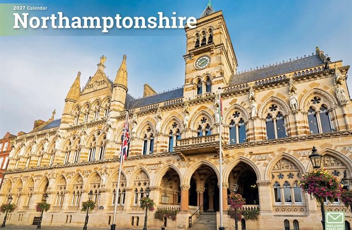 Northamptonshire A4 Calendar 2027
