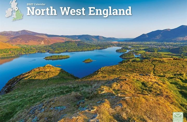North West England A4 Calendar 2027