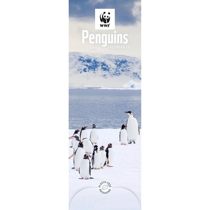 WWF, Penguins Slim Calendar 2027