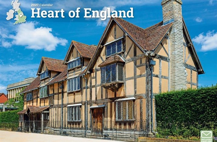Heart Of England A4 Calendar 2027