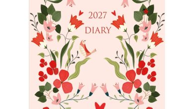 Pink Floral A6 Diary 2027