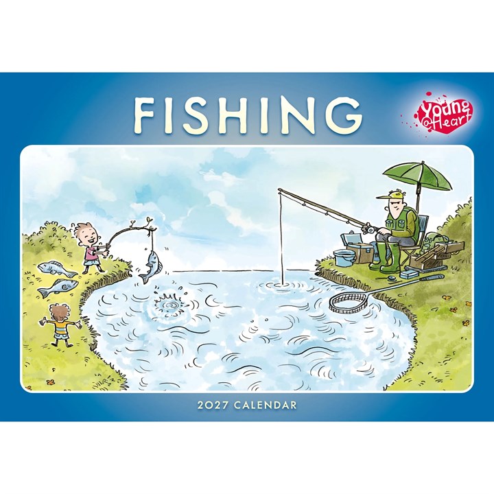 Young At Heart, Fishing A4 Calendar 2027