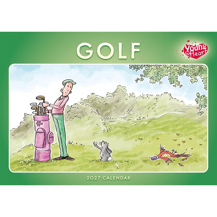 Young At Heart, Golf A4 Calendar 2027