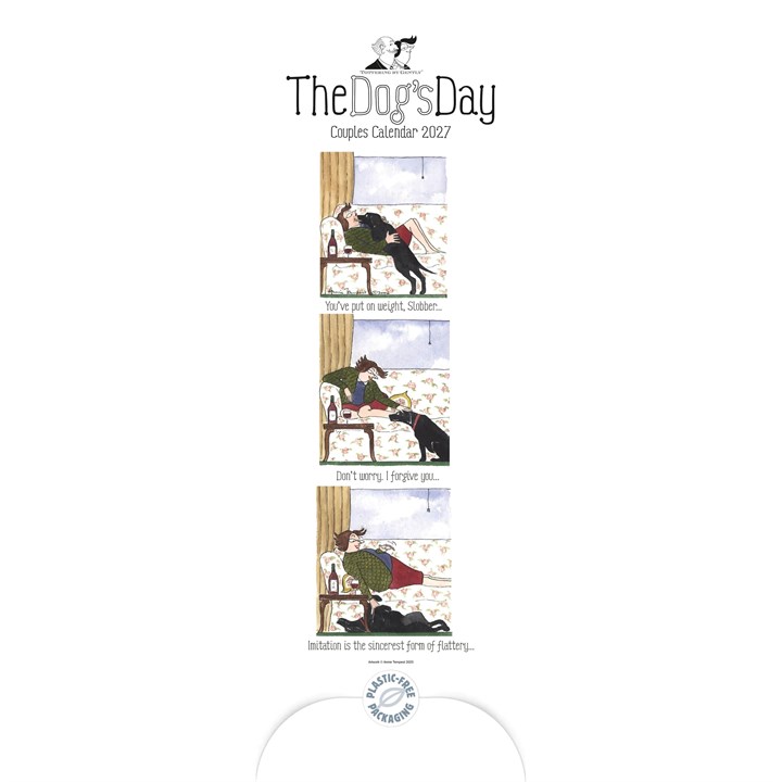 Tottering By Gently, The Dog’s Day Couples Slim Calendar 2027