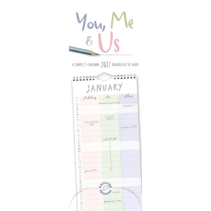 You, Me & Us Couples Slim Planner 2027