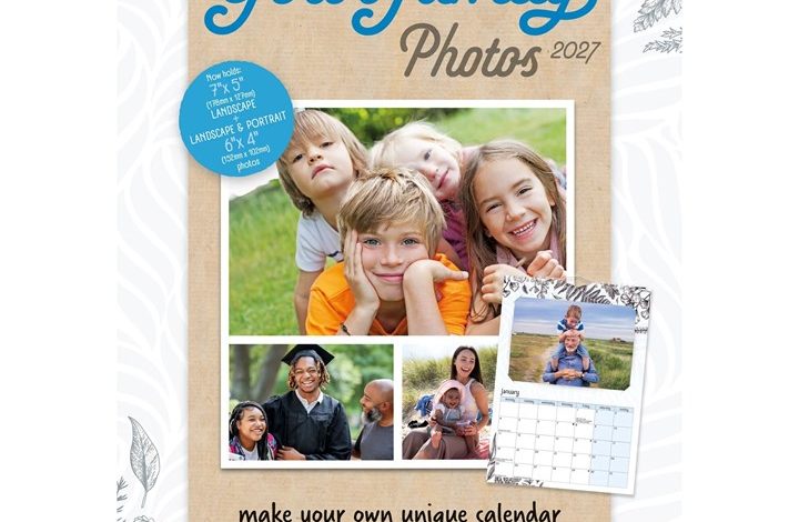 Your Family Photos A4 Calendar 2027
