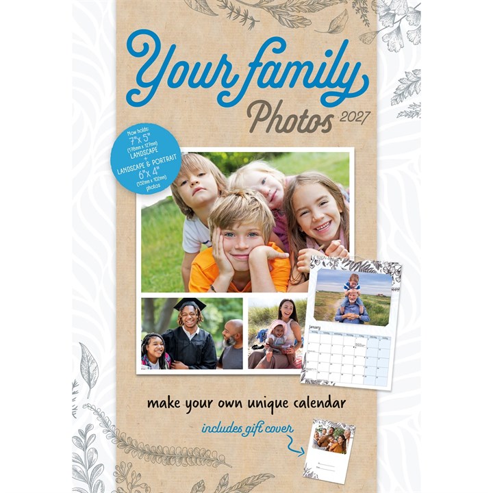 Your Family Photos A4 Calendar 2027