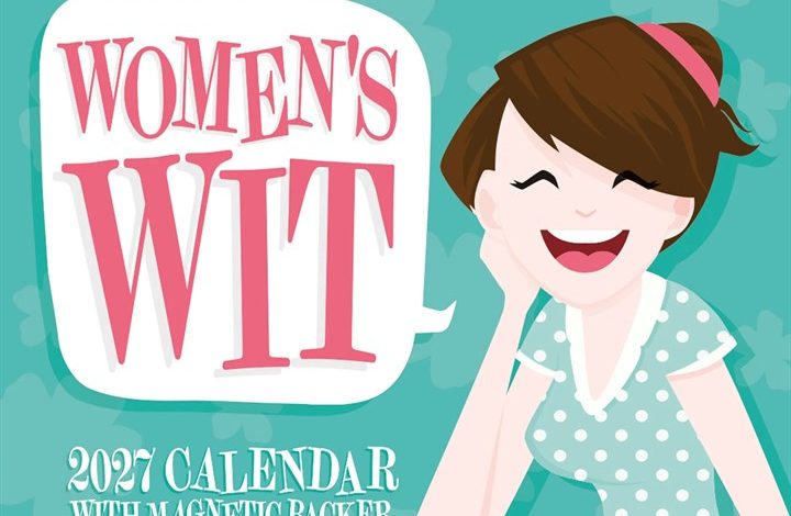 Women's Wit Mini Desk Calendar 2027