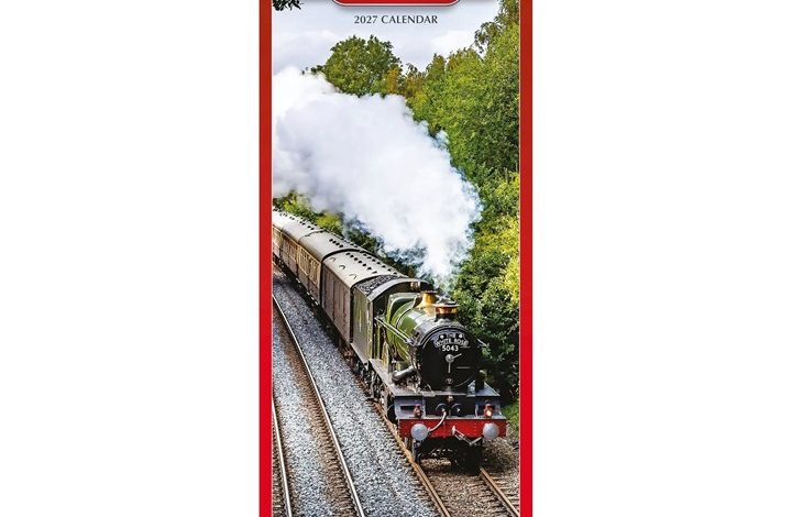 Steam Railway Slim Calendar 2027