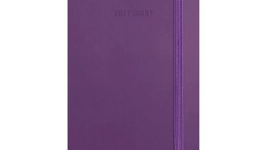 Sunday Start Purple Soft Touch Slim Diary 2027
