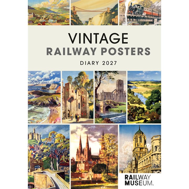 National Railway Museum, Vintage Railway Posters A5 Diary 2027