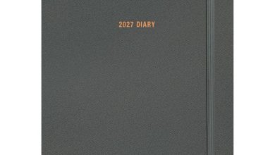 Charcoal Soft Touch A5 Diary 2027
