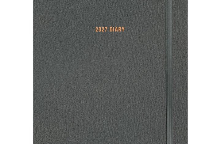 Charcoal Soft Touch A5 Diary 2027