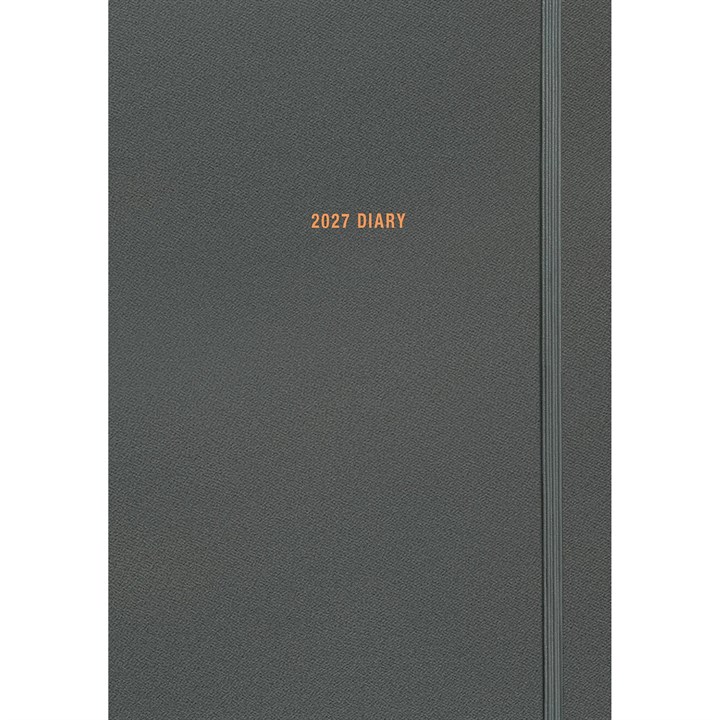 Charcoal Soft Touch A5 Diary 2027