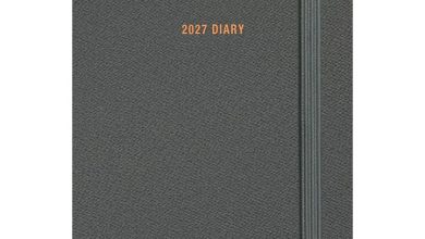 Charcoal Soft Touch A7 Diary 2027