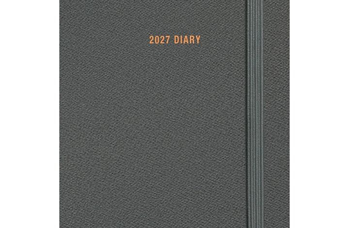 Charcoal Soft Touch A7 Diary 2027