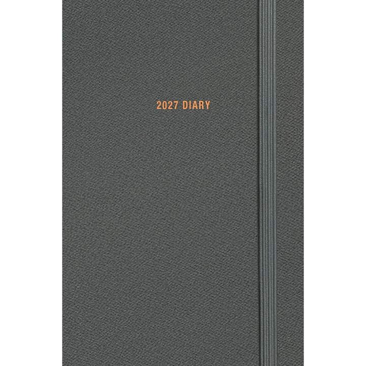 Charcoal Soft Touch A7 Diary 2027