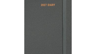 Charcoal Soft Touch Slim Diary 2027