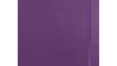 Purple Soft Touch A5 Diary 2027