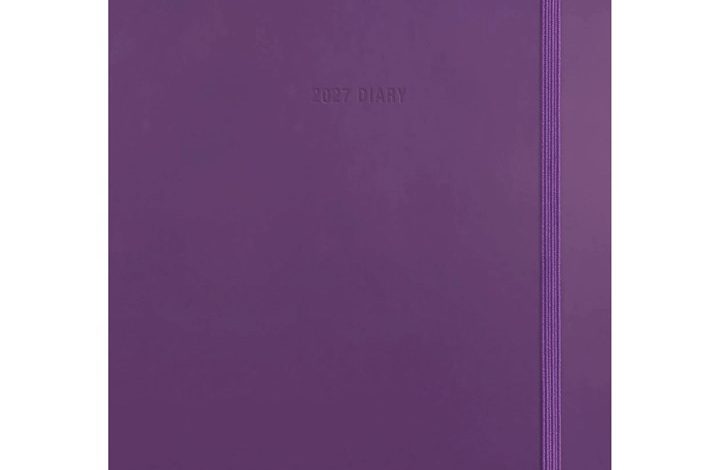 Purple Soft Touch A5 Diary 2027