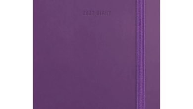 Purple Soft Touch A7 Diary 2027