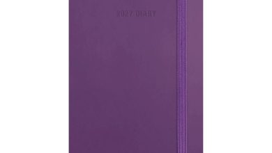 Purple Soft Touch Slim Diary 2027