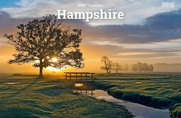 Hampshire A5 Calendar 2027