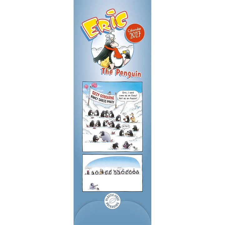 Eric The Penguin Slim Calendar 2027