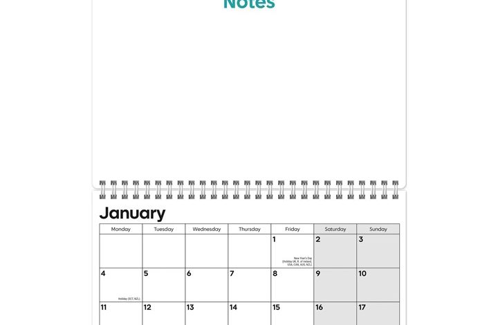 Essential Memo Calendar 2027
