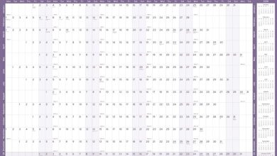 Yearly Wall Planner 2027