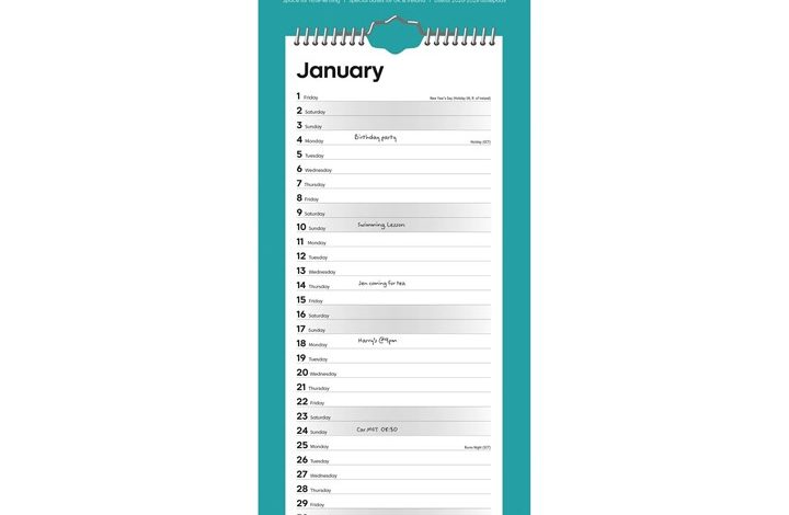 Essential Slim Calendar 2027