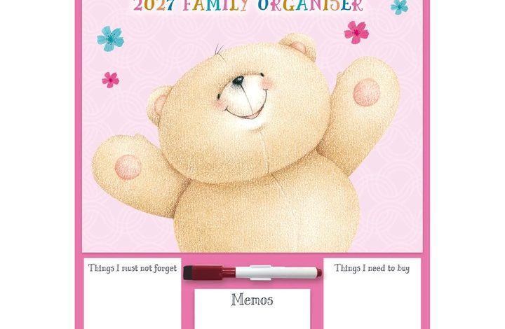 Forever Friends A3 Family Organiser 2027