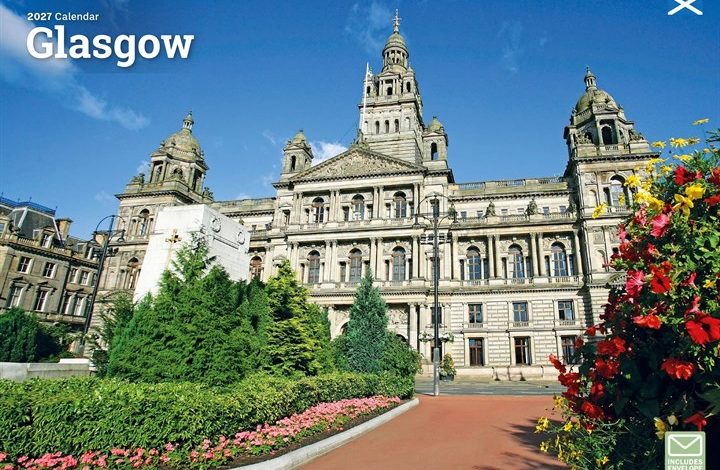 Glasgow A4 Calendar 2027