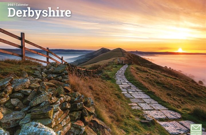 Derbyshire A4 Calendar 2027
