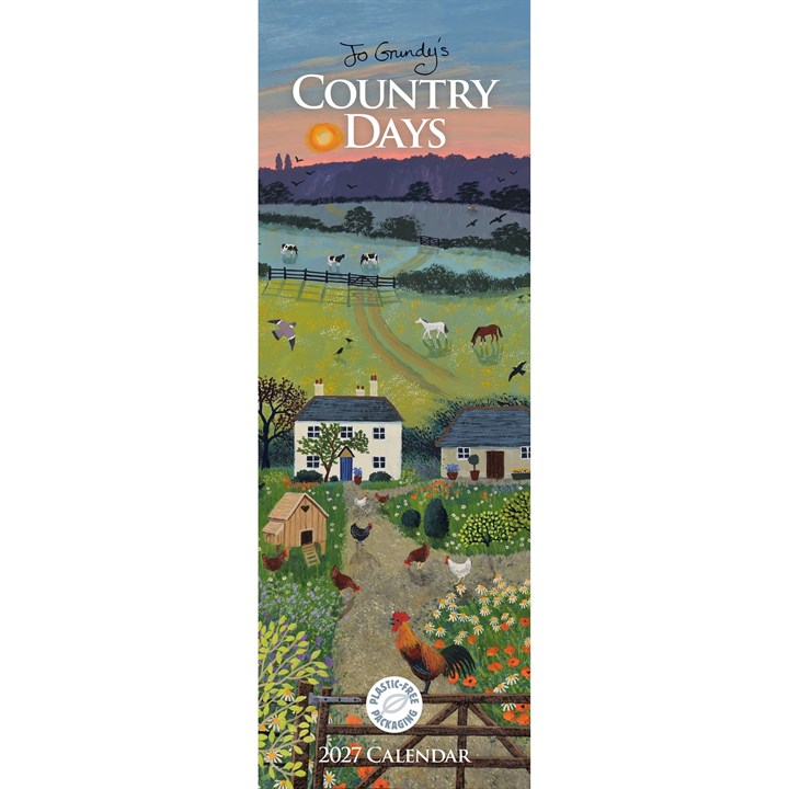 Jo Grundy, Country Days Slim Calendar 2027