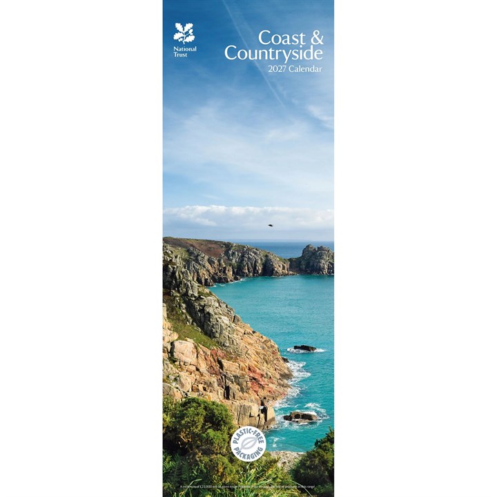 National Trust, Coast & Countryside Slim Calendar 2027