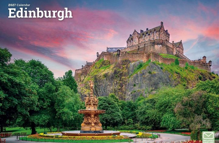 Edinburgh A4 Calendar 2027