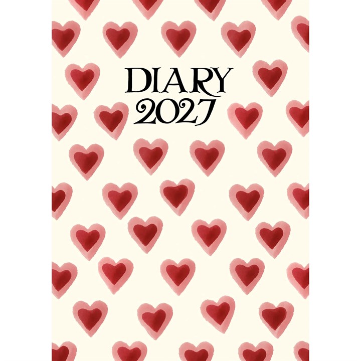 Emma Bridgewater, Double Hearts A6 Diary 2027