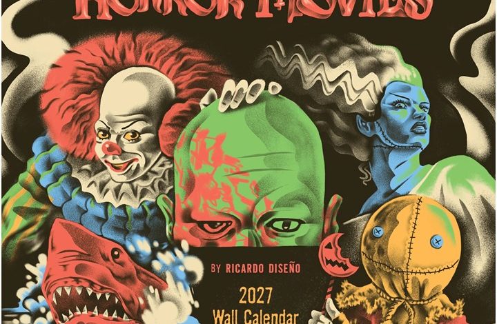 Classic Horror Movies Calendar 2027