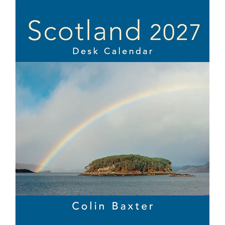 Colin Baxter, Scotland Easel Desk Calendar 2027