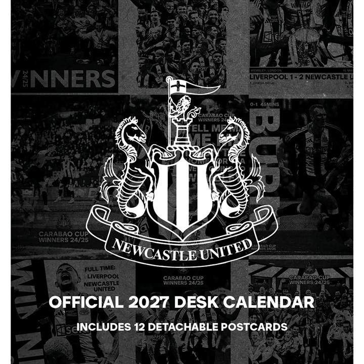Newcastle United FC, Postcard Easel Desk Calendar 2027