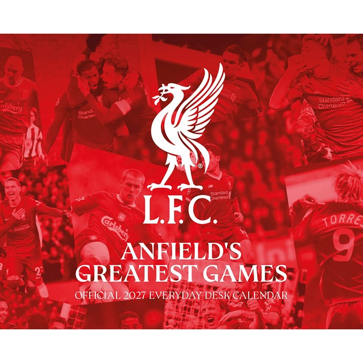 Liverpool FC, Anfield’s Greatest Games Desk Calendar 2027