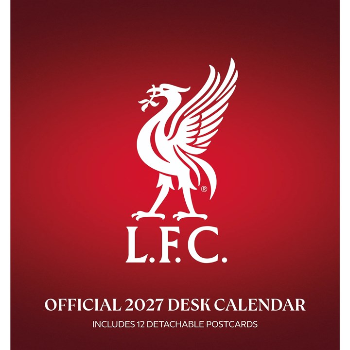 Liverpool FC, Postcard Easel Desk Calendar 2027