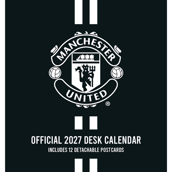 Manchester United FC, Postcard Easel Desk Calendar 2027