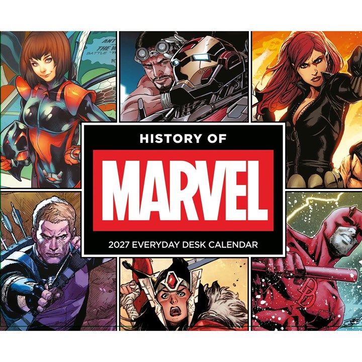 Disney, History of Marvel Comics Desk Calendar 2027