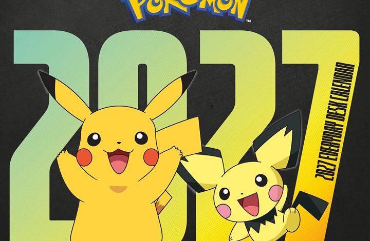 Pokémon Desk Calendar 2027