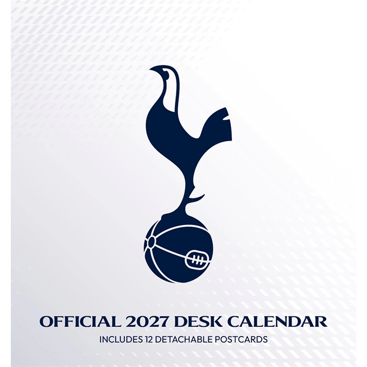 Tottenham Hotspur FC, Postcard Easel Desk Calendar 2027
