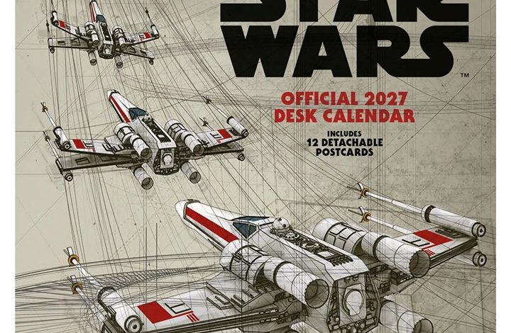 Disney Star Wars Easel Desk Calendar 2027