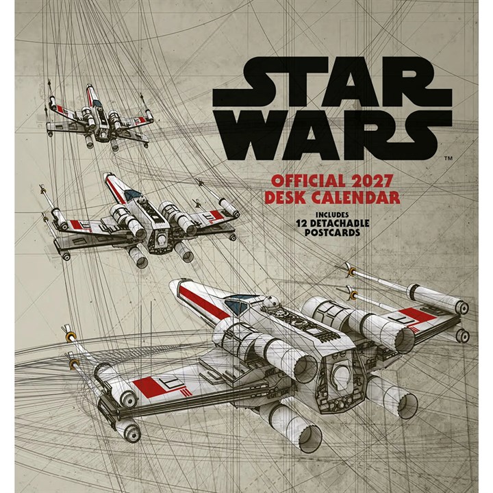 Disney Star Wars Easel Desk Calendar 2027