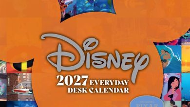 Disney Animation Desk Calendar 2027